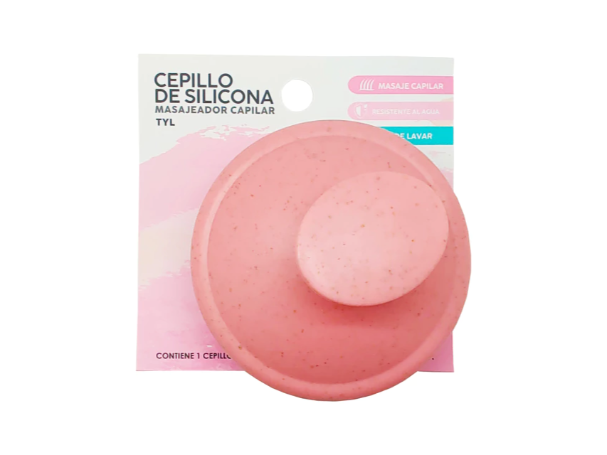 cepillo de silicona masajeador capilar TYL