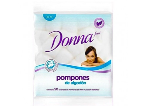 Donna Pompones De Algodon X 50 Unidades