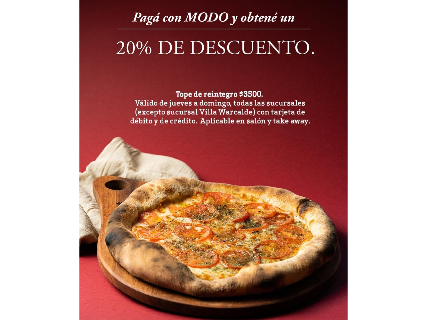 Pága con MODO y obten 20% de descuento