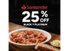 25% off con Santander visa black o platinum