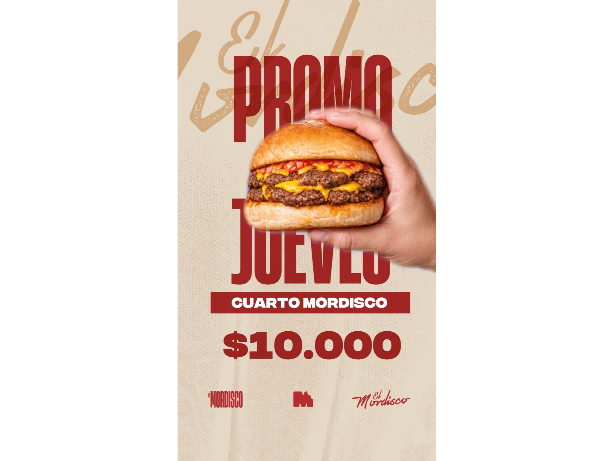¡PROMO JUEVES CUARTO MORDISCO DOBLE!