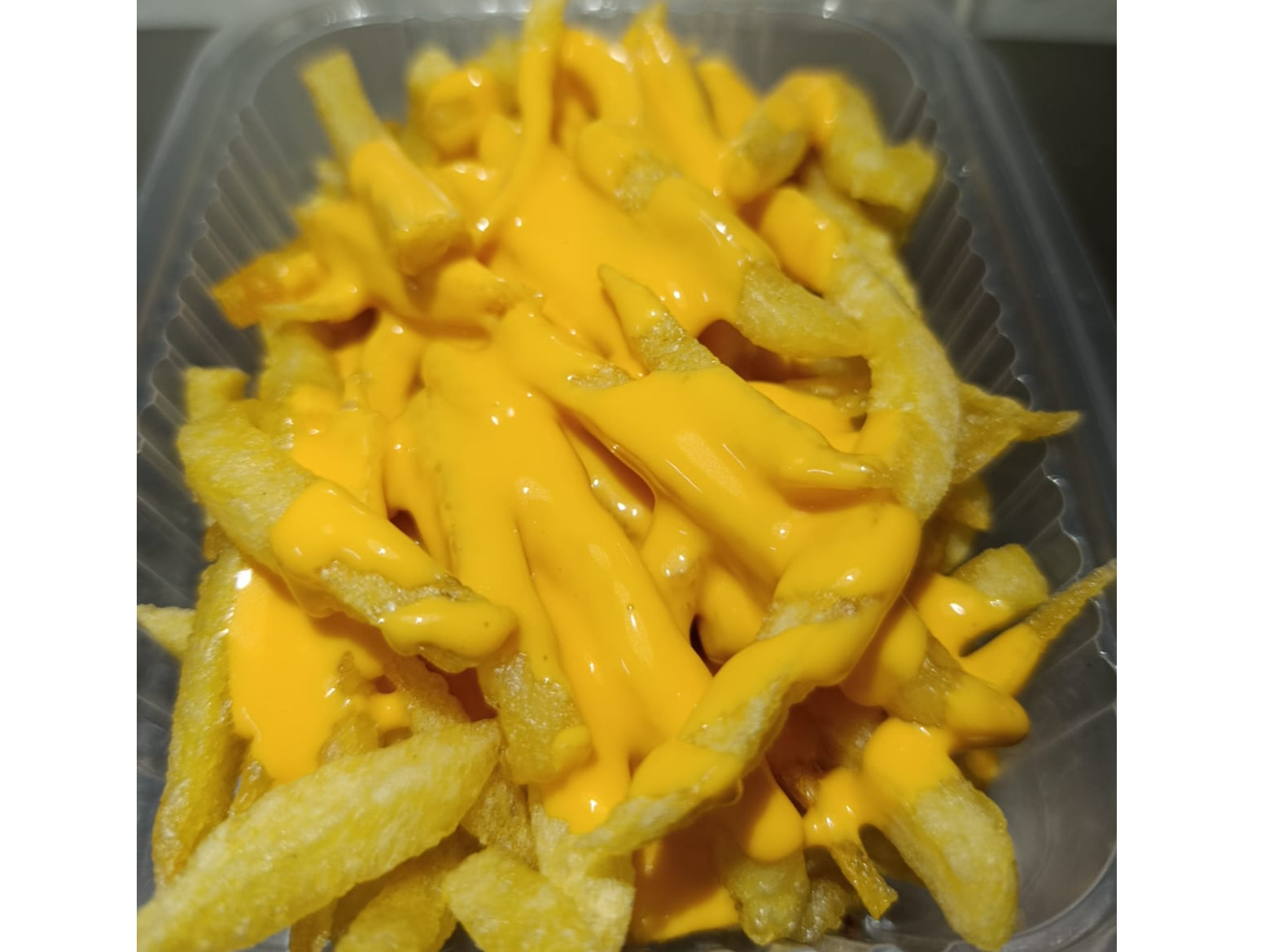 Papas con cheddar