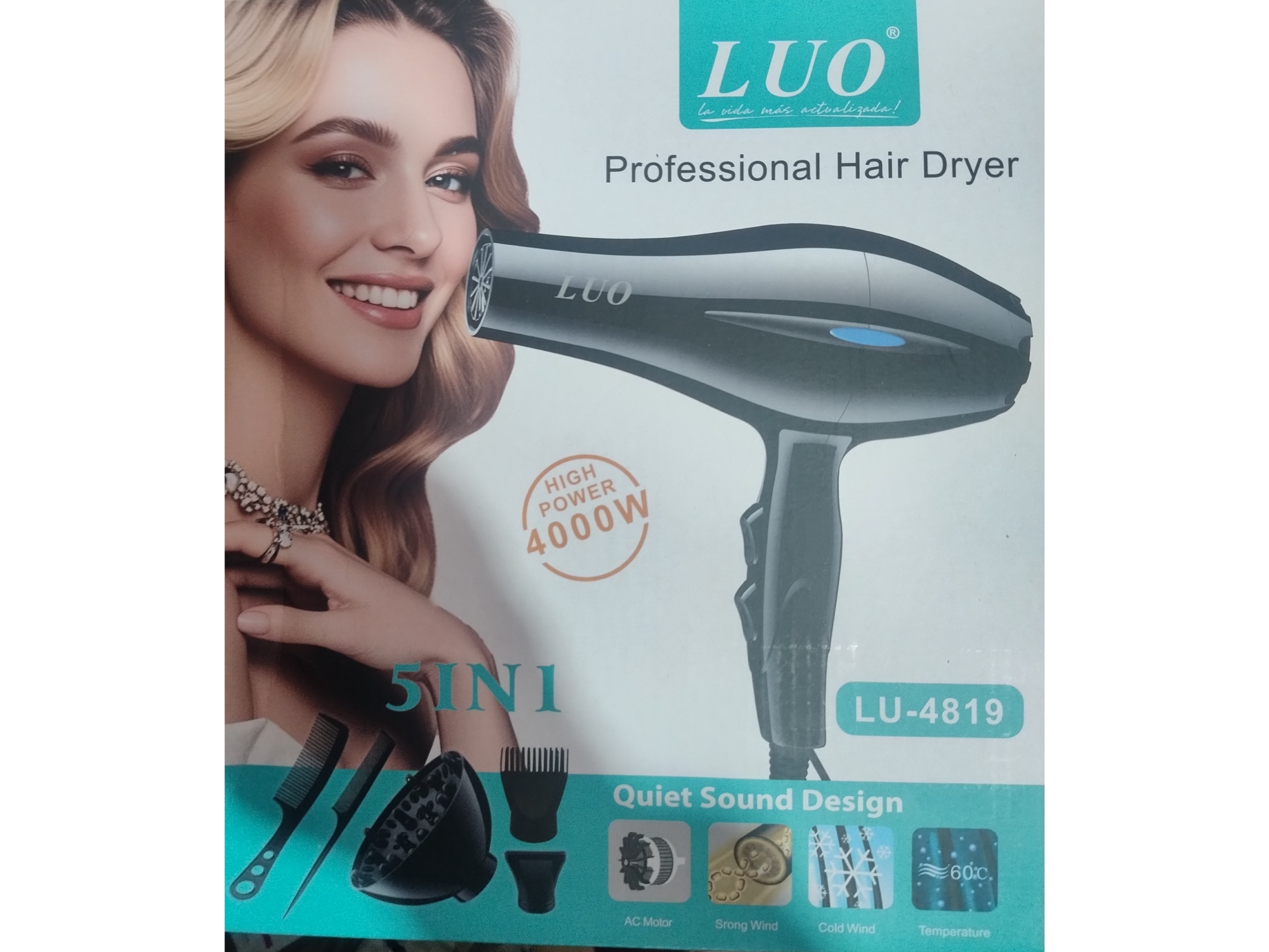 Secador de cabello 5 en 1 luo