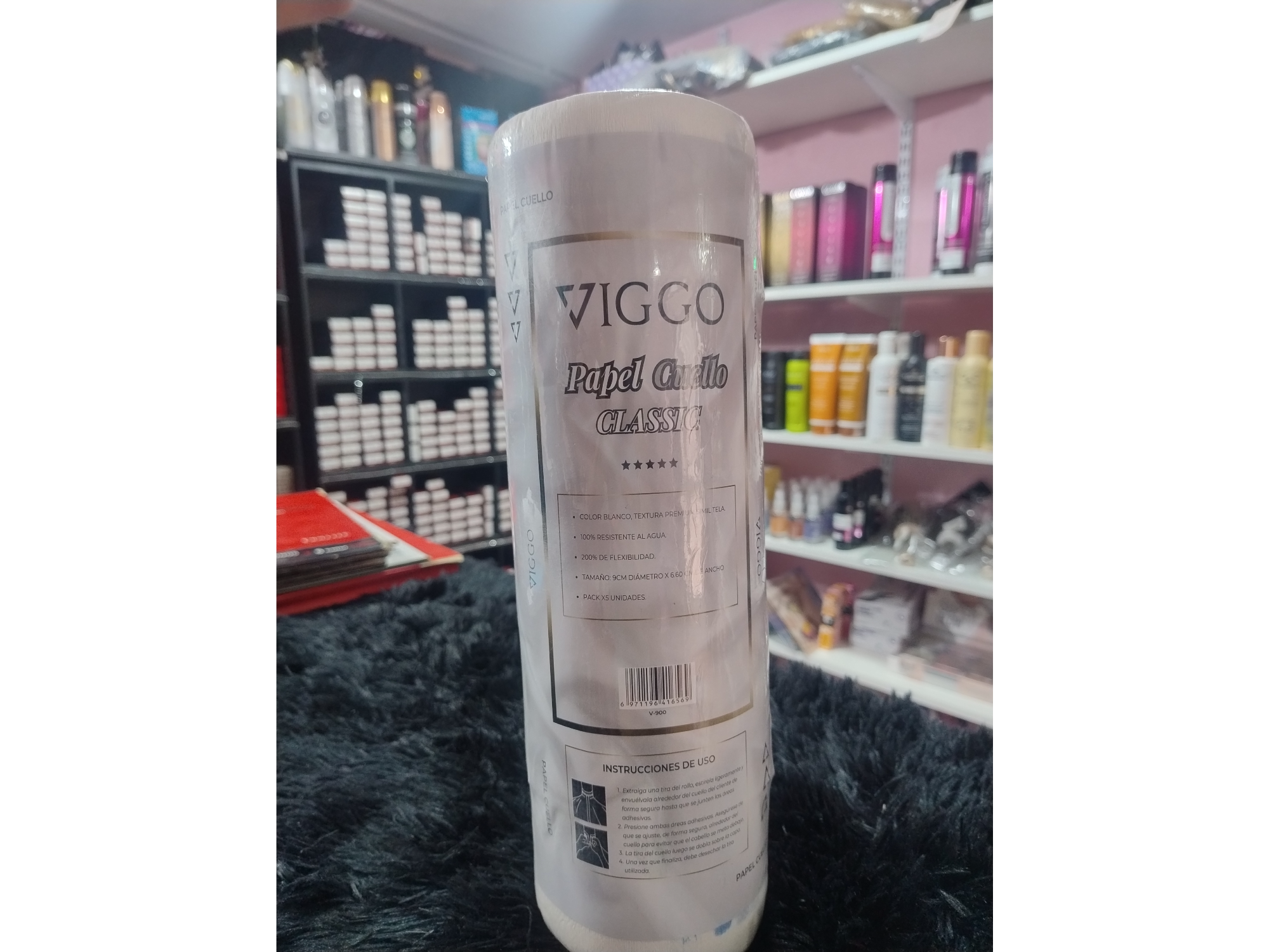 Papel rollo de cuello