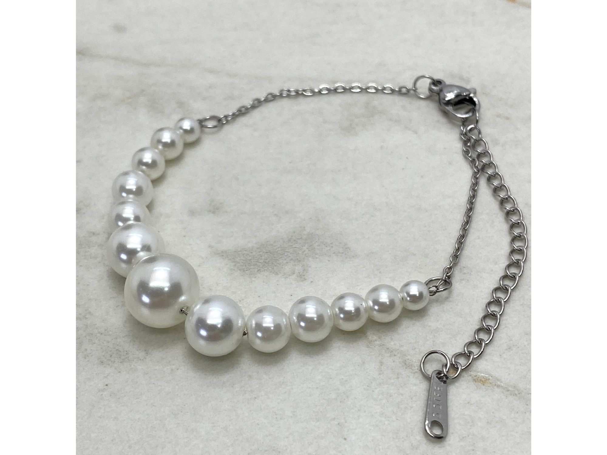 Pulsera con perlas