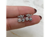 Aro cereza con strass y cubic