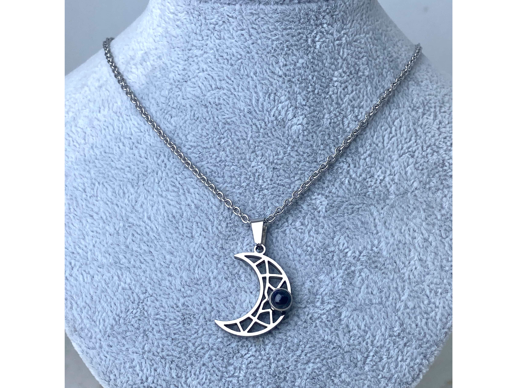 Collar luna proyector te amo