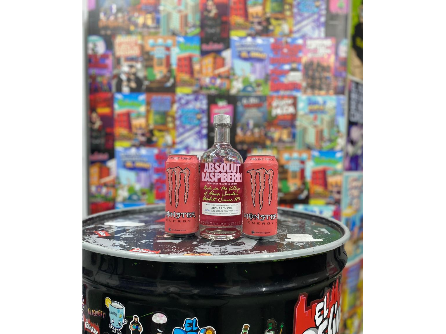 Absolut Saborizado + 2 Monster 473cc