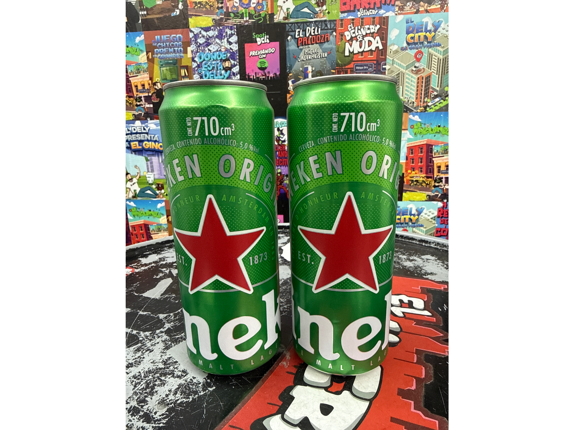 2 Latón Heineken 710ml