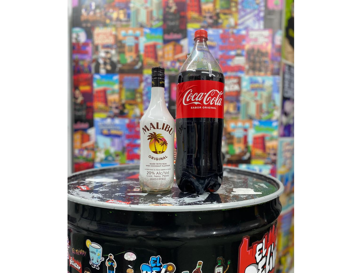 Ron Malibú Coco + Coca Cola 2.5