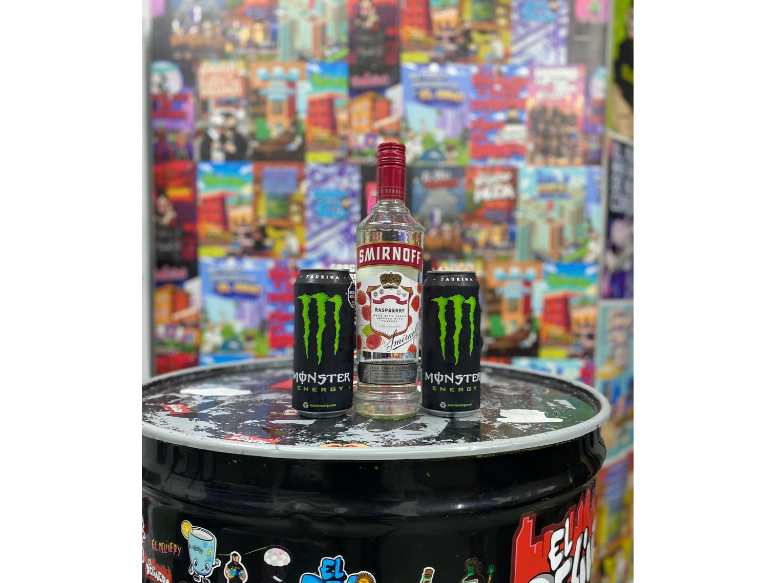 Smirnoff Saborizado + 2 Monster 473cc