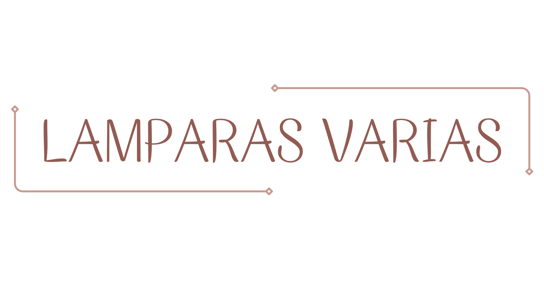 LAMPARAS VARIAS