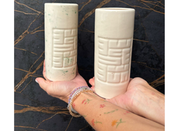 Jarrones Ceramica con diceños Incaicos