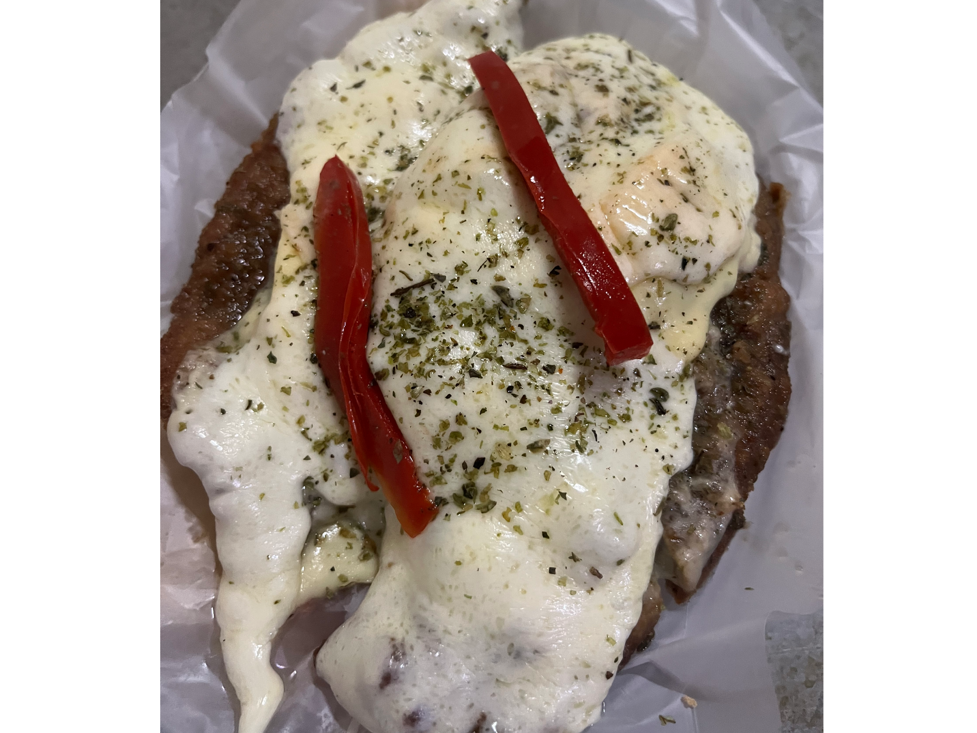 Milanesa a los 3 quesos
