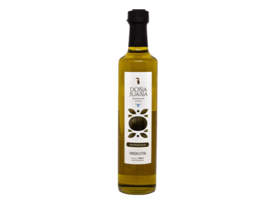 Aceite de oliva extra con ajo y albahaca DOÑA JUANA x500 vidrio