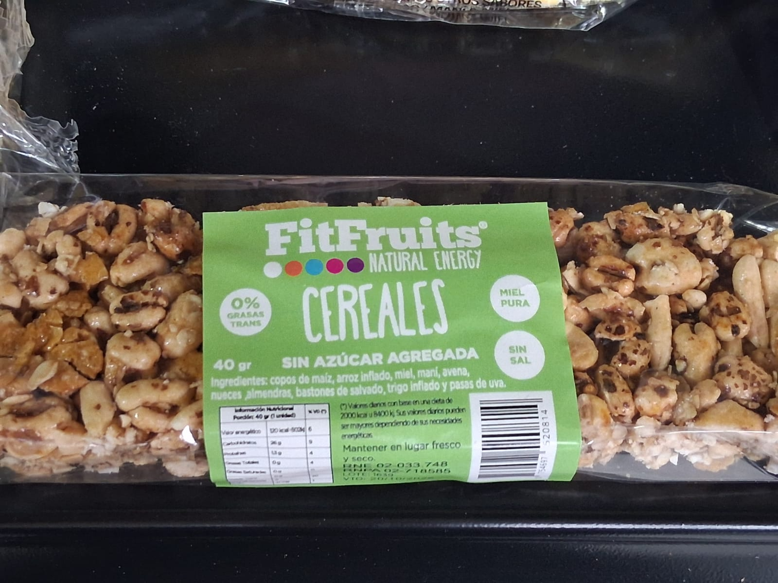 Barra de cereal Fit Fruit
