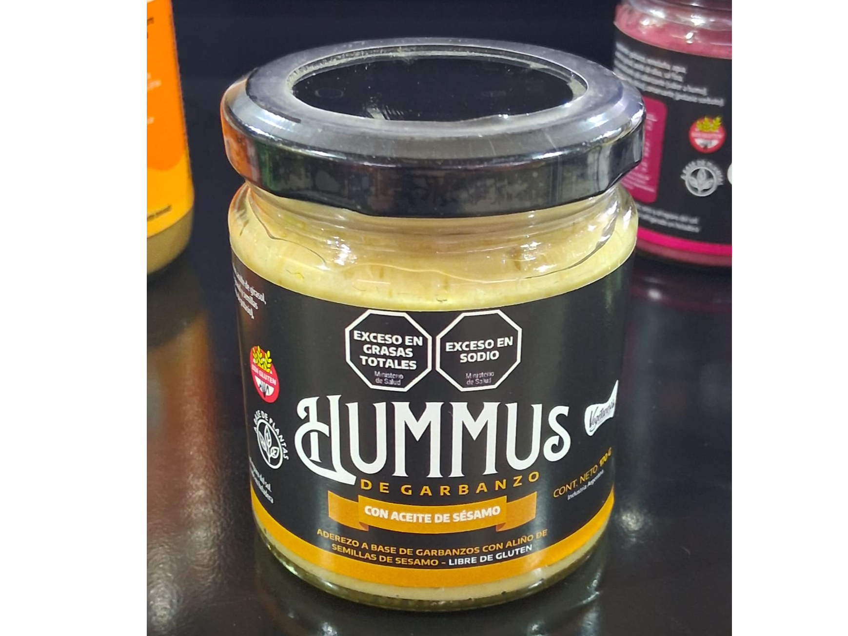 Hummus de garbanzo con sesamo  vegetanesa