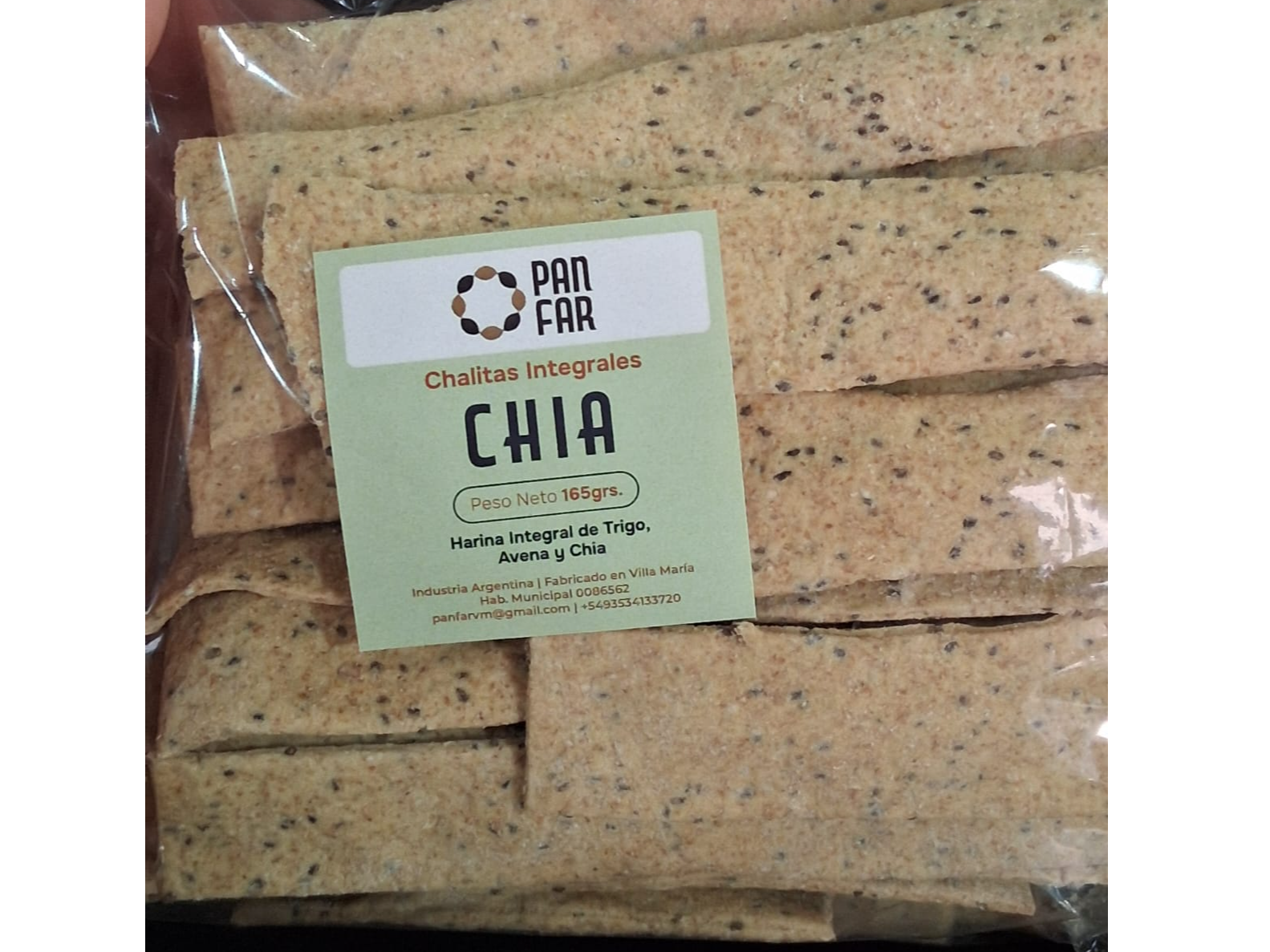 Fajitas integrales de chia