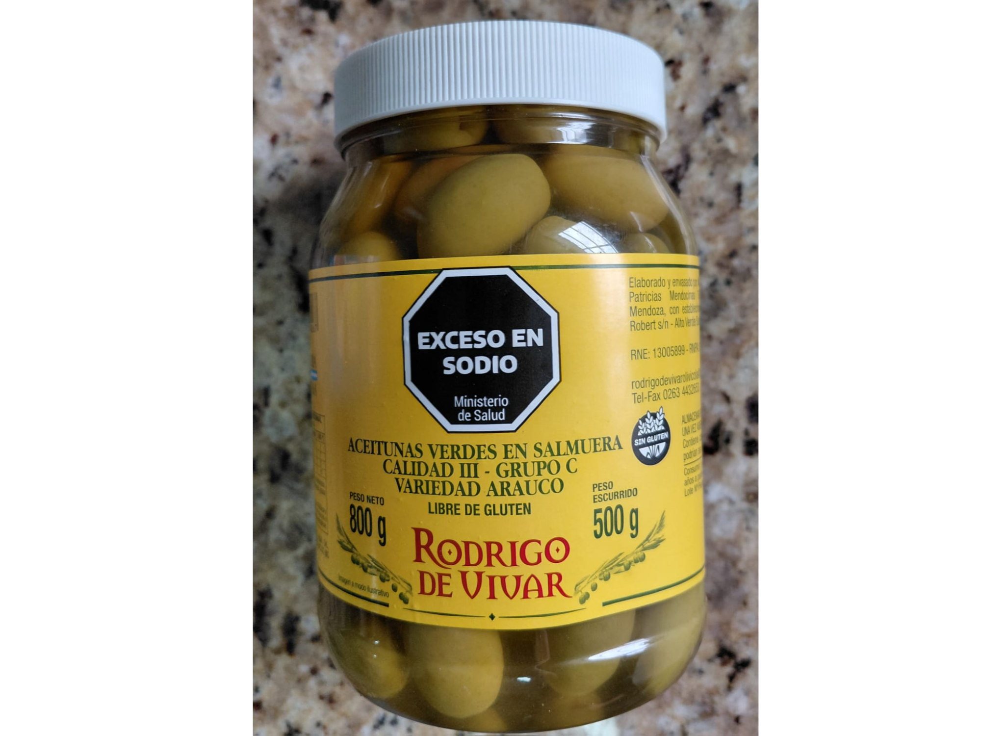 Aceituna verde Rodrigo de Vivar