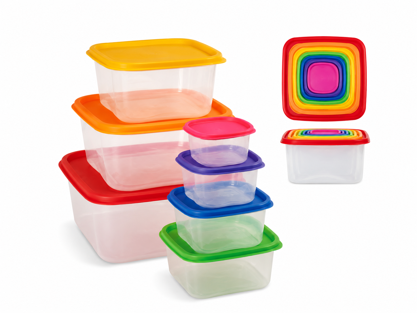 Set x 7 contenedores cuadrados – Art. 680