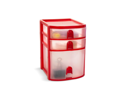 CAJA ORGANIZADORA X2 CAJONES BAJOS +1 ALTO Y T/LISA (Art.8632)