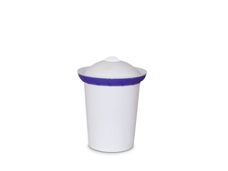 VASO CON TAPA Y ARO (Art.9374)