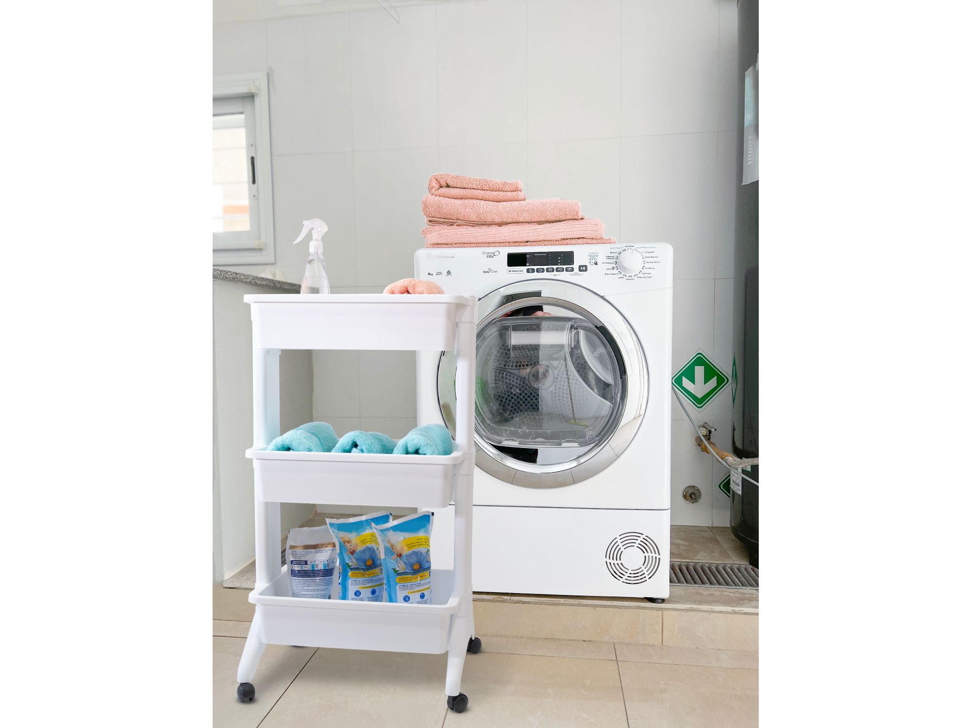 Carrito organizador con ruedas x3 – más espacio y estabilidad (Art. 9352)
