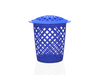 Cesto calado oval con tapa y agarres 50 L – Art. 918