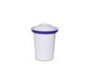 Vaso para baño con aro y tapa – Art. 9374