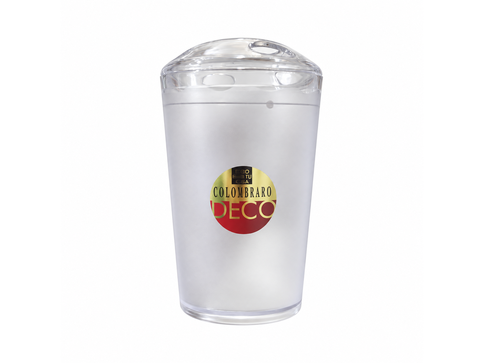 Vaso para baño con tapa portacepillos – Art. 1648