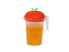 Jarra facetada con tapa naranja 2 L – Art. 7206