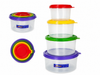 SET X 4 POTES REDONDOS ARCOIRIS (Art. 554)