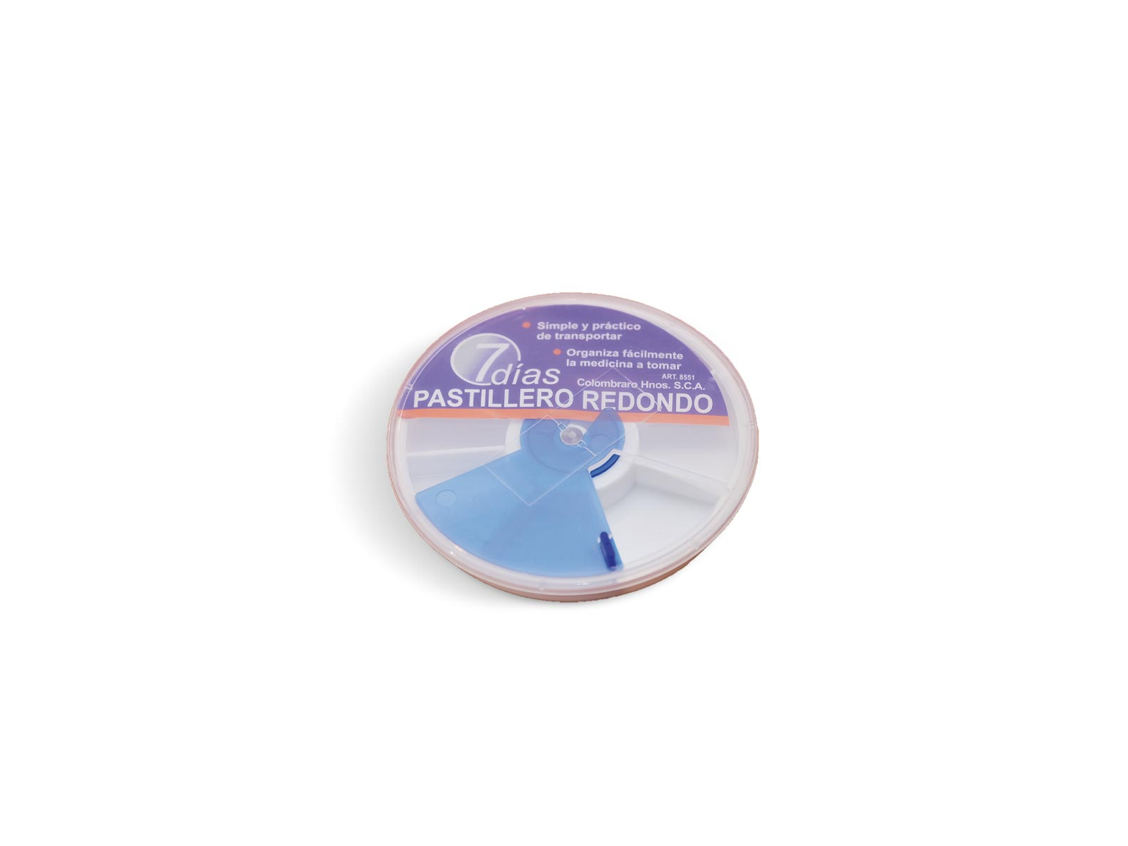 PASTILLERO SEMANAL REDONDO (Art.8551)