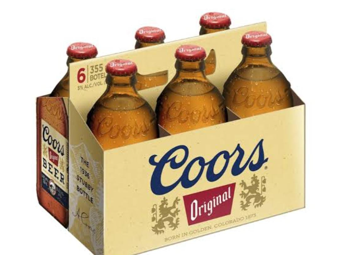 Coors pack botellín 355 cc
