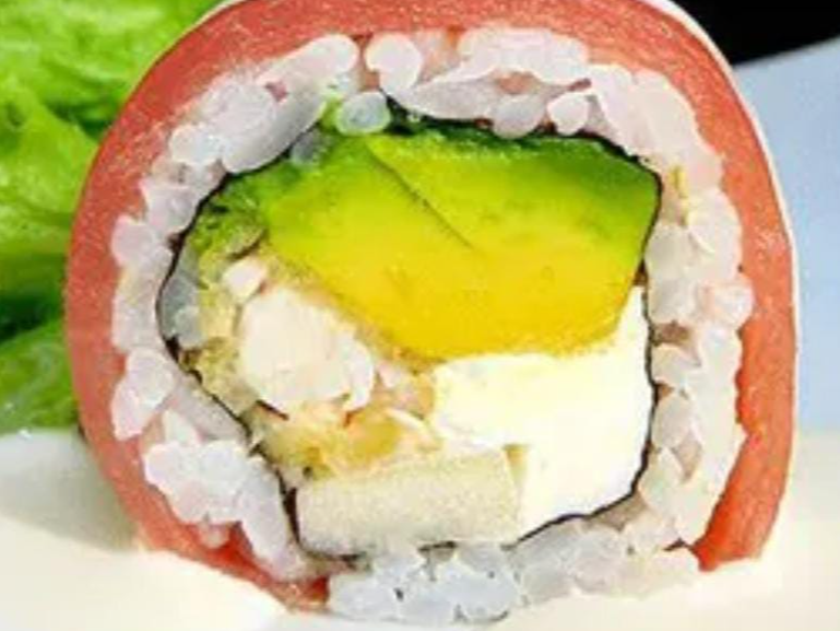 Camarón palta queso