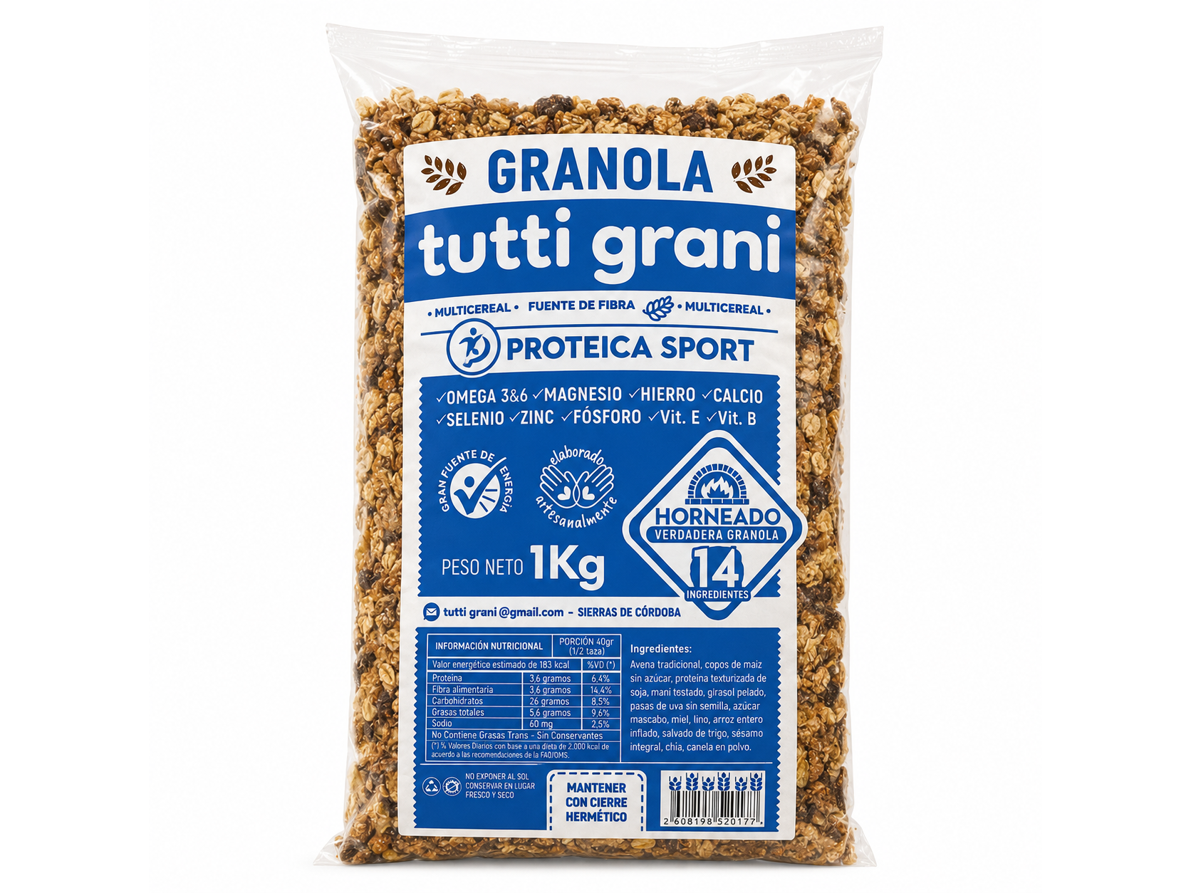 Granola Proteica TUTTI GRANI (Copia)