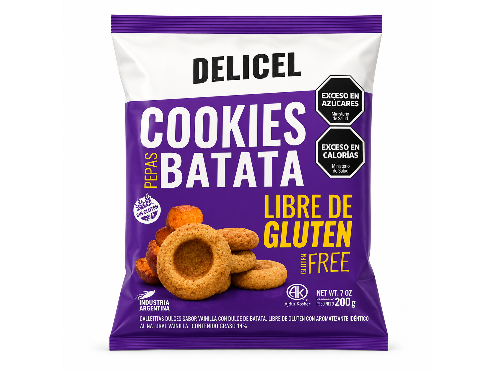 Delicel pepas con batata