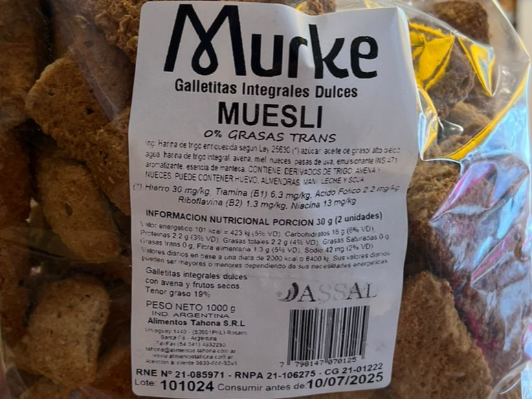 Murke Galletas Integrales Dulces Muesli