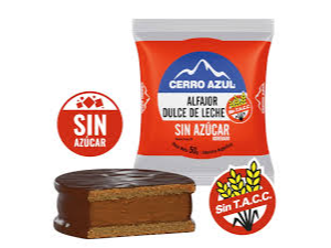 Cerro Azul Alfajor de Dulce de Leche Sin Azucar