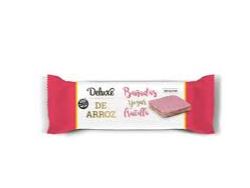 Deluxe Galletas de Arroz con Baño de Yogurt de Frutilla