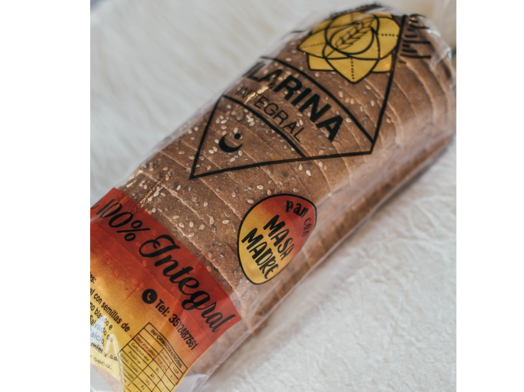 Ilarina Pan Integral 100% de Masa Madre