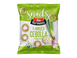 Dos Hermanos Snacks de Arroz Sabor Aros de Cebolla