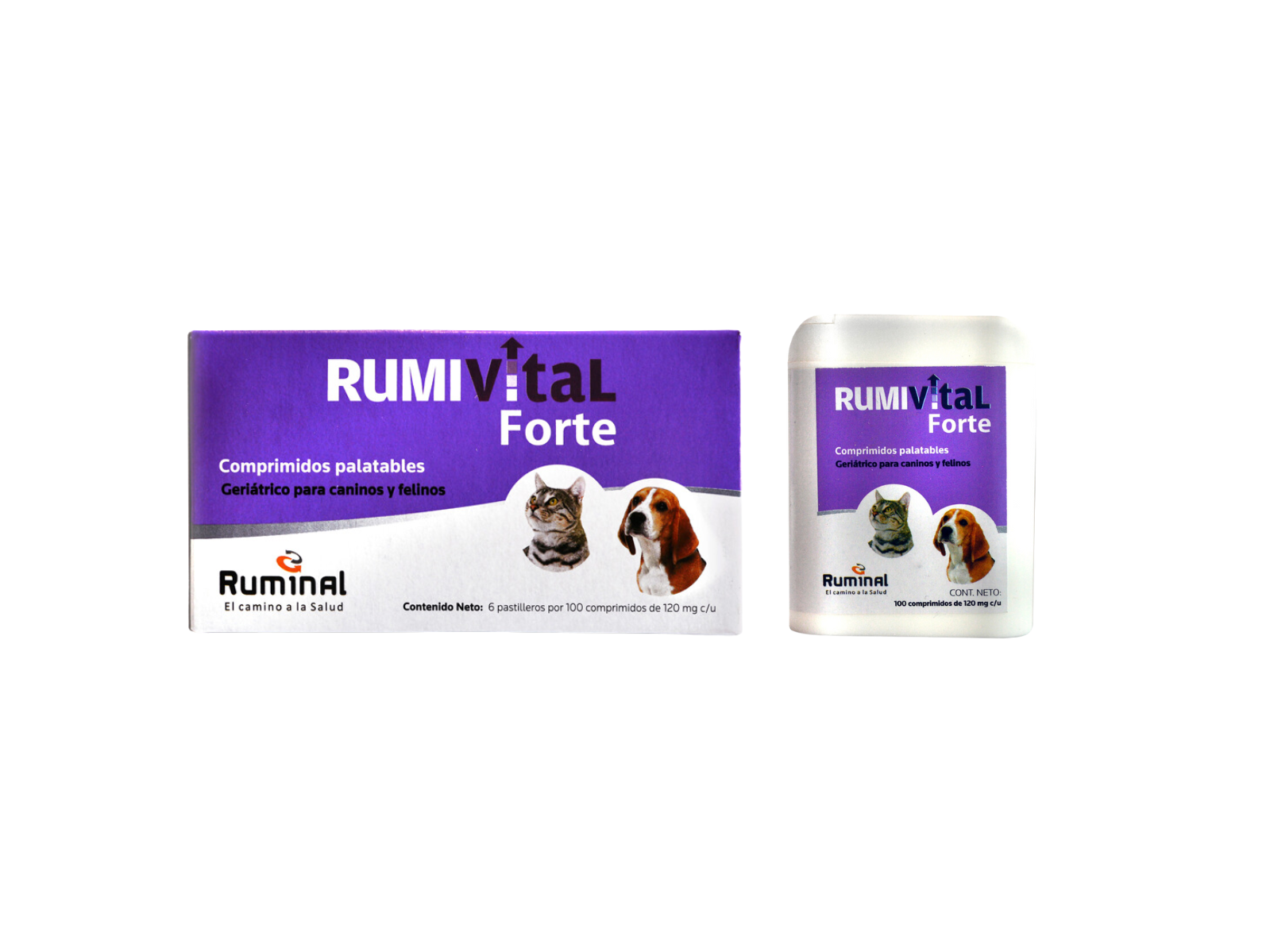 Rumivital felinos y caninos pastillero x 100 comprimidos