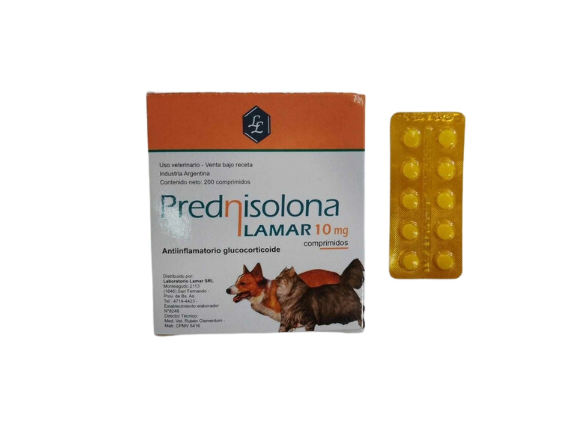 Prendisolona 10 mg - lamar (por blíster)