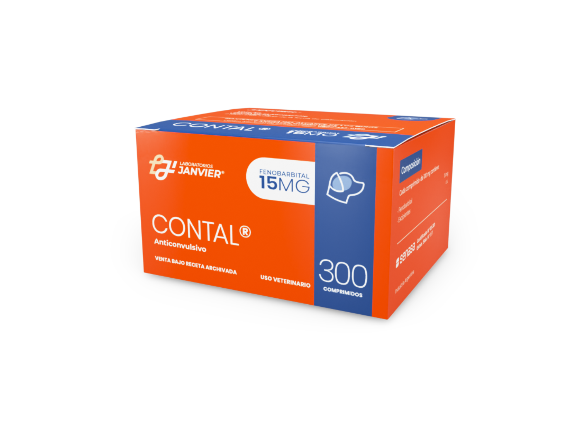 Contal 15 mg (por blíster)