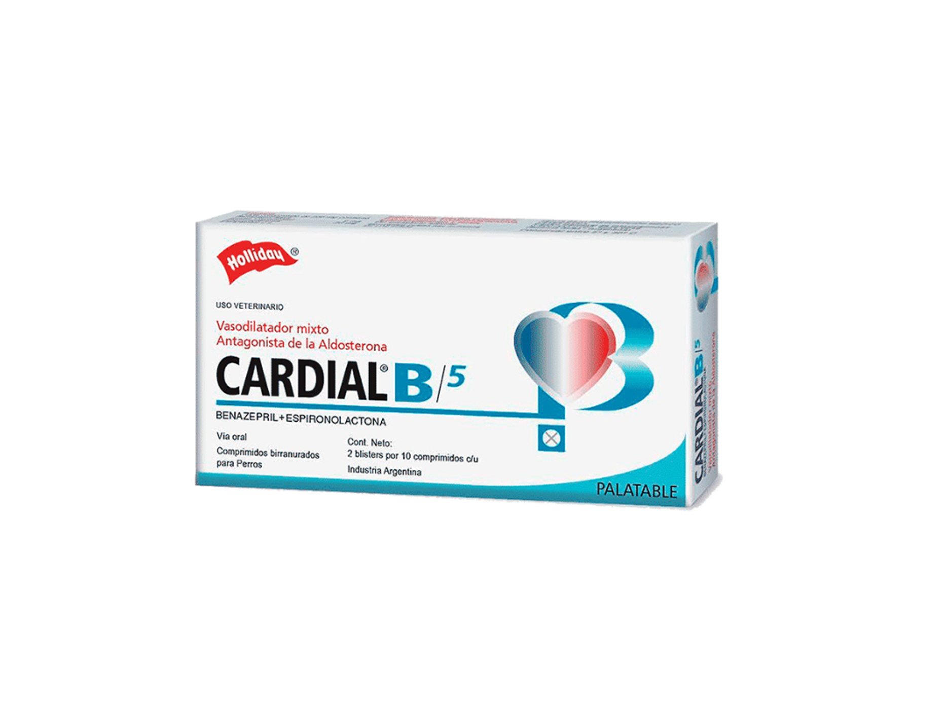 Cardial B 5 MG (por blíster)