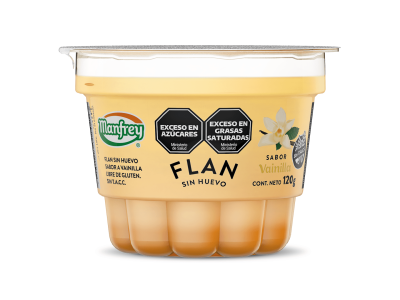 Flan sin huevo - Manfrey