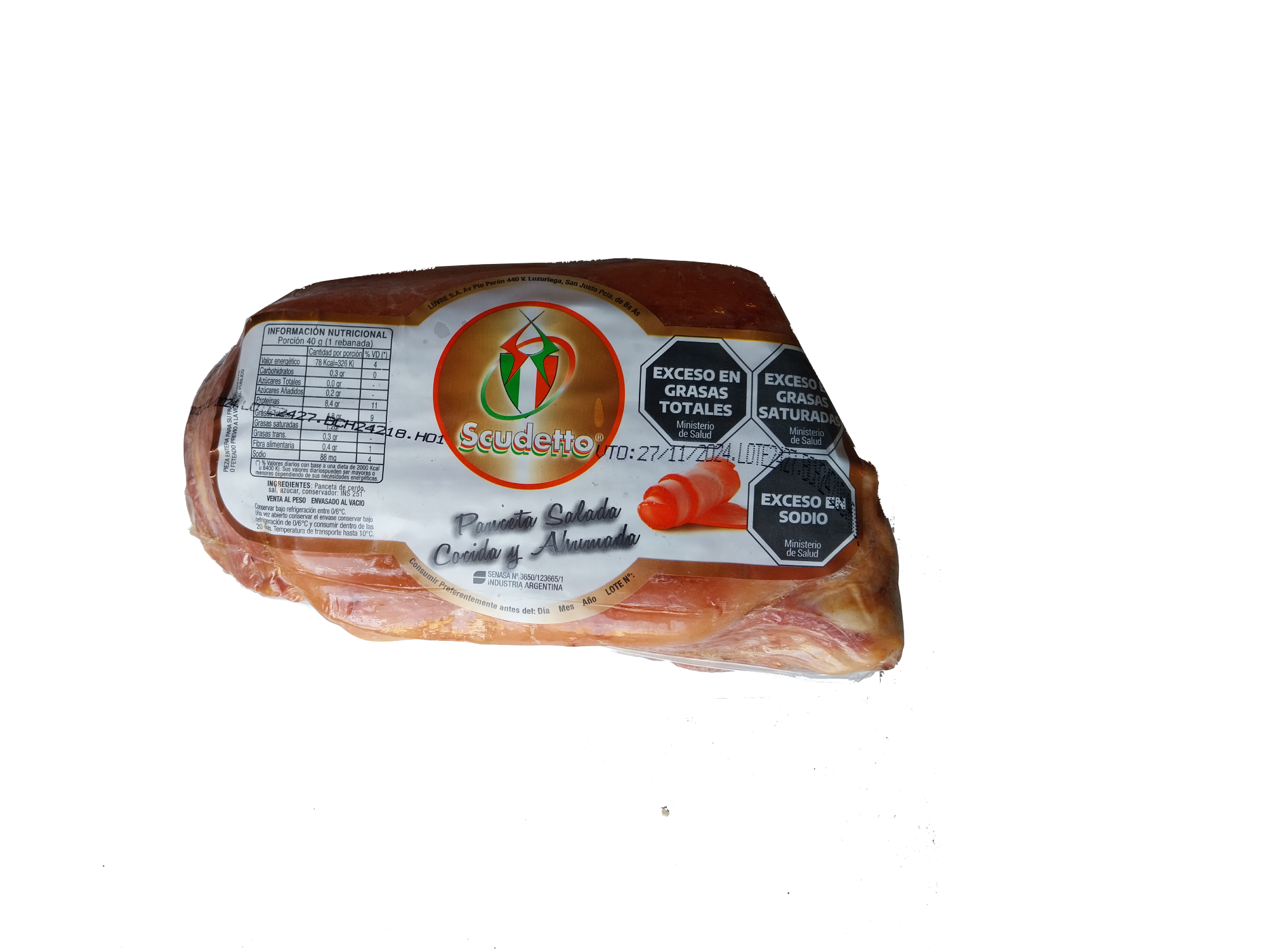 Panceta ahumada - Scudetto (Pieza completa)