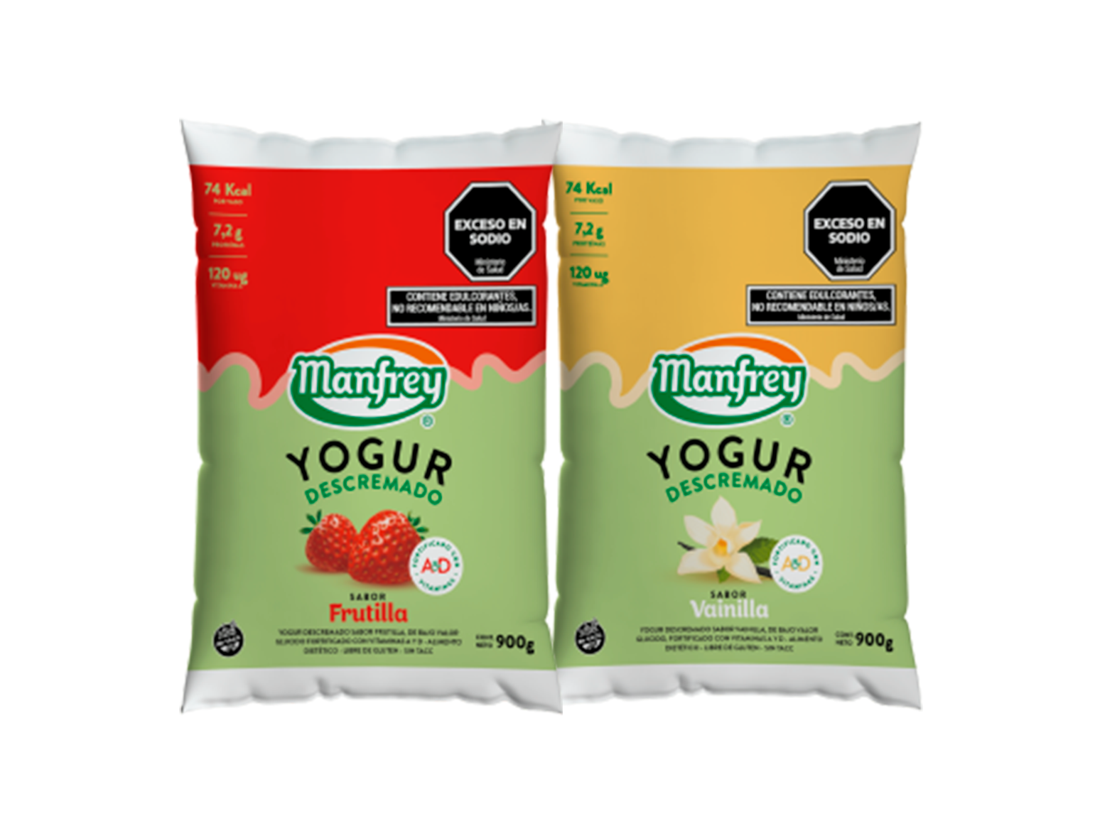 Yogur descremado bebible - Manfrey
