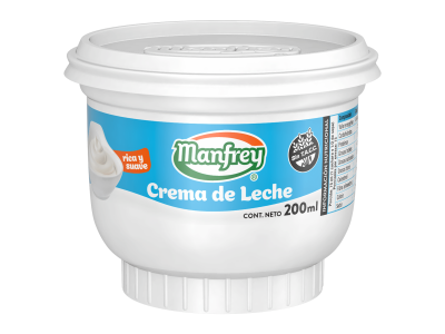 Crema de leche 200gr - Manfrey